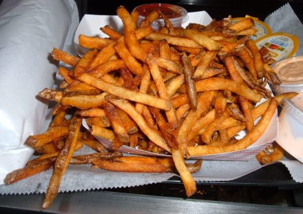 Two pounds of fries = 45 minutes of crying on the Stairmaster.